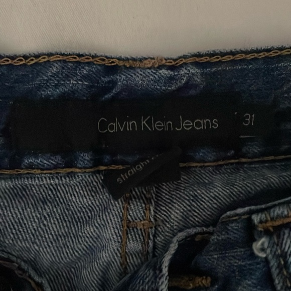 CALVIN KLEIN DARK WASH JEANS Sz 31 - Picture 2 of 5